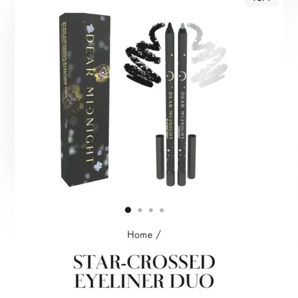 5 for $25! Eyeliner Duo Black & Shimmering Silver - Picture 4 of 5
